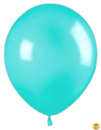 Балони пастел - аквамарин, 30см,10 бр., G110 51
