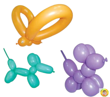 Балони за моделиране, размер 4х120см, телесен цвят / пудра, 100бр., D4 69