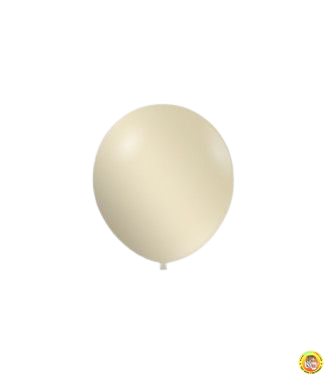 Малки кръгли балони металик ROCCA - слонова кост, 13см, 100бр., AM50 38