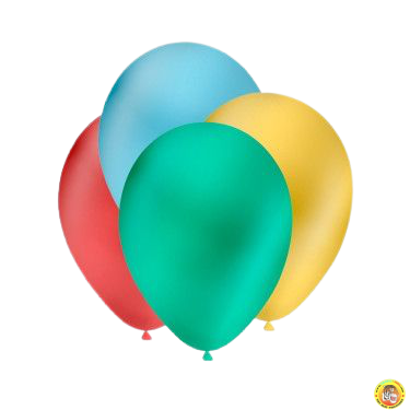 Балони металик - микс цветове, 30см, 100 бр., GM110 микс