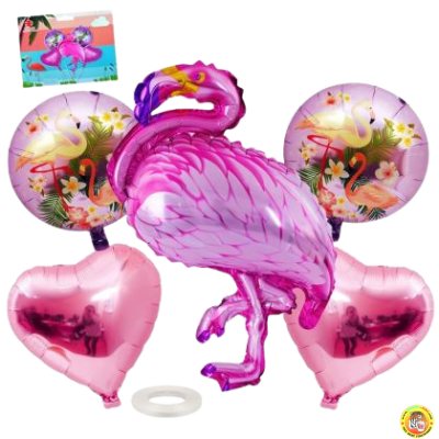Луксозен комплект балони Фламинго