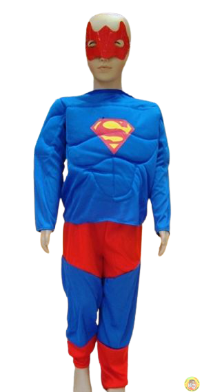 Детски костюм Супермен с мускули L размер