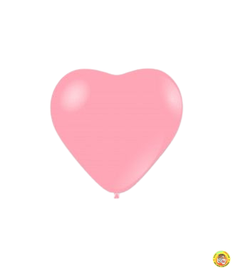 Балон сърце - розов цвят, 28см, 100бр.
