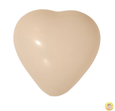 Балон сърце, латекс - бял цвят, 28см, 100бр.