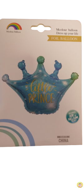 Балон фолио корона Little PRINCE,  синя