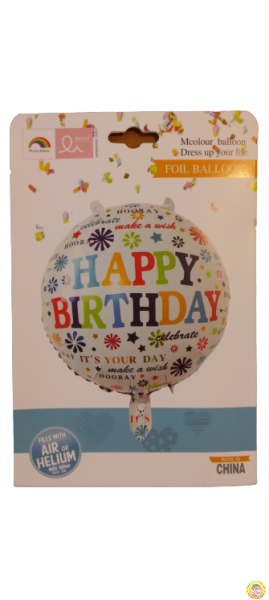 Балон фолио кръгъл 18инча Happy Birthday - It's your day