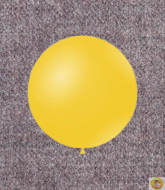Балон латекс пастел, гигант - жълто, 83см, 1бр., G220 11