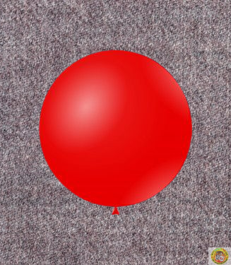 Балон латекс пастел, гигант - червен, 83см, 1бр., G220 28